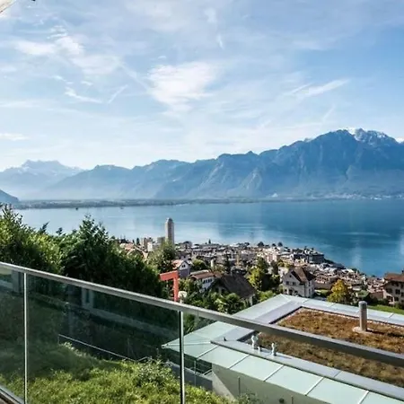 Magic Montreux, Impressive Views On Geneva Lake And Mountains וילה מונטרה