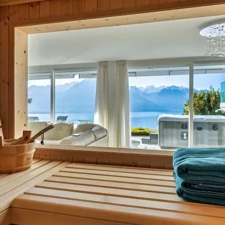 Magic Montreux, Impressive Views On Geneva Lake And Mountains וילה מונטרה