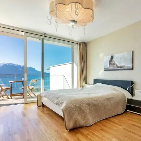 Magic Montreux, Impressive Views On Geneva Lake&mountains Villa *
