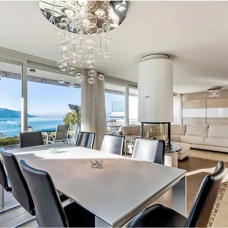 Magic Montreux, Impressive Views On Geneva Lake&mountains Villa *